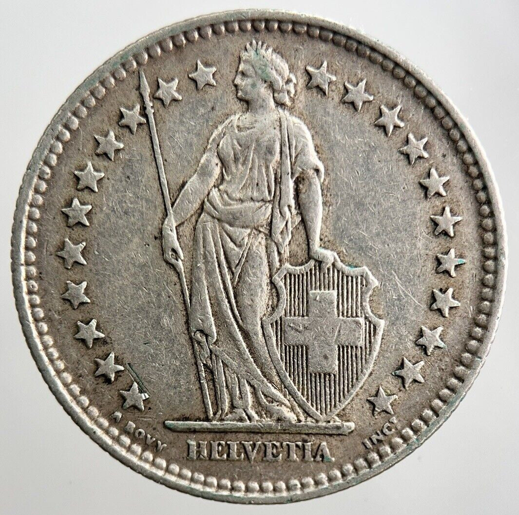 1940 Switzerland 2 Franc Silver Coin | Very High Grade | a3263