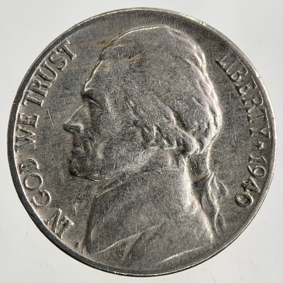 1940 US USA Jefferson Nickel 5 Cents Coin | Fine Collectable Grade