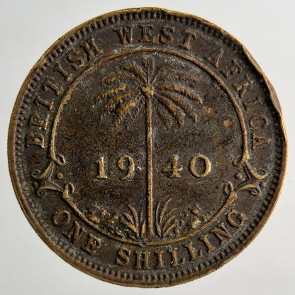 1940 West Africa One Shilling Coin | Very High Grade