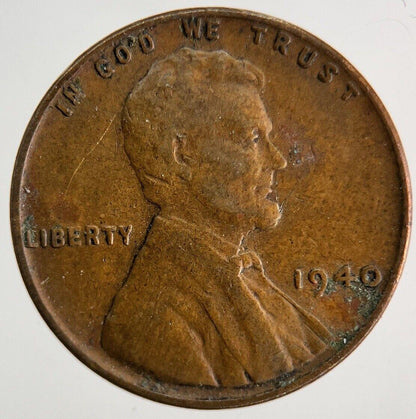 1940 US USA One Cent Coin | Fine Collectable Grade