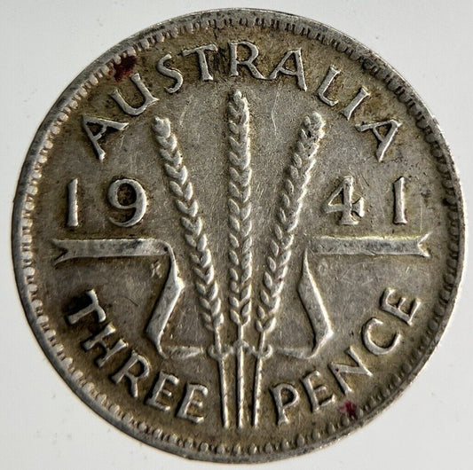 1941 Australia Threepence Silver Coin | Fine Collectable Grade