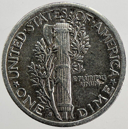 1940-S US USA Mercury Dime Silver Coin | Fine Collectable Grade | a280