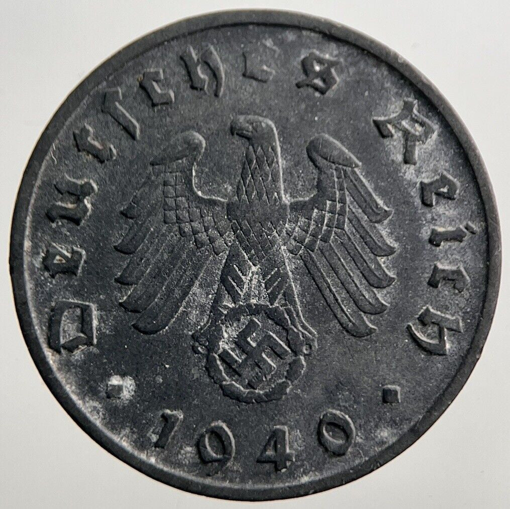 1940-B Germany Nazi 10 Pfennig Coin | Fine Collectable Grade | a54