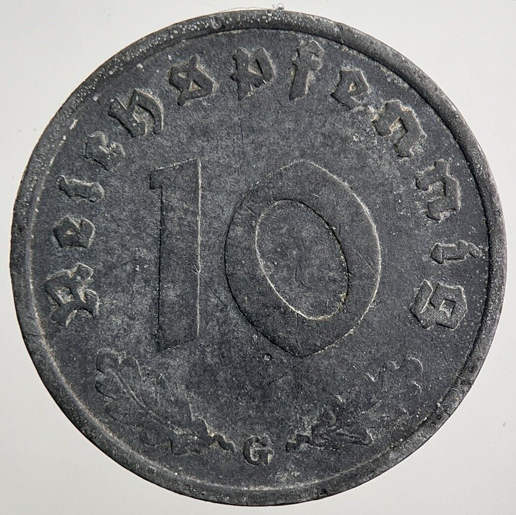 1940-G Germany Nazi 10 Pfennig Coin | Fine Collectable Grade | a2530