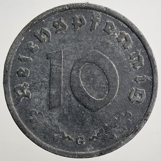 1940-G Germany Nazi 10 Pfennig Coin | Fine Collectable Grade | a2530