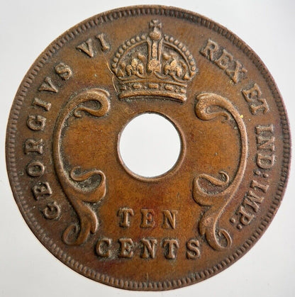 1941 East Africa 10 Ten Cents Coin | Fine Collectable Grade | a7545