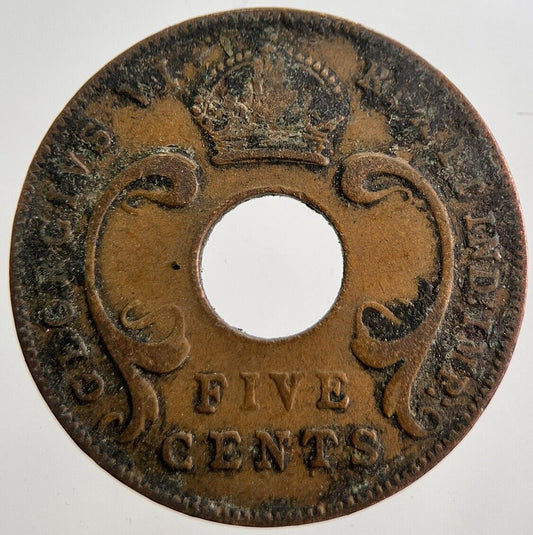 1941 East Africa 5 Five Cents Coin | Collectable Grade | a7555