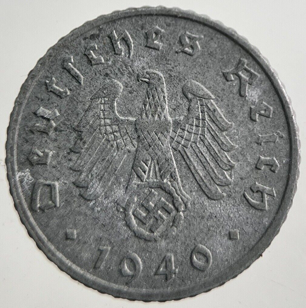 1940-A Germany Nazi 5 Pfennig Coin | Very High Grade | a7785
