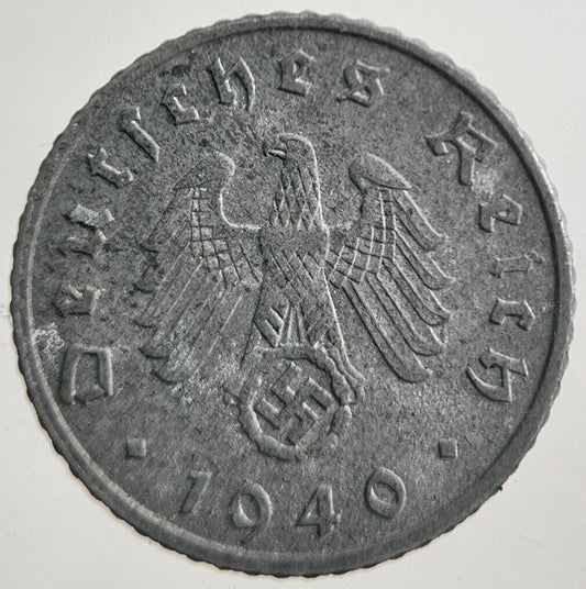 1940-A Germany Nazi 5 Pfennig Coin | Very High Grade | a7785