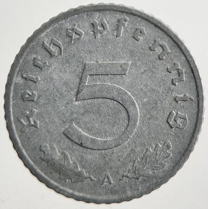1940-A Germany Nazi 5 Pfennig Coin | Very High Grade | a7785