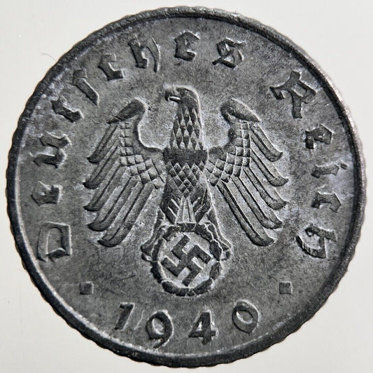 1940-A Nazi Germany 5 Pfennig Coin | Fine Collectable Grade | a3974