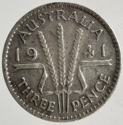 1941 Australia Threepence Silver Coin | Fine Collectable Grade