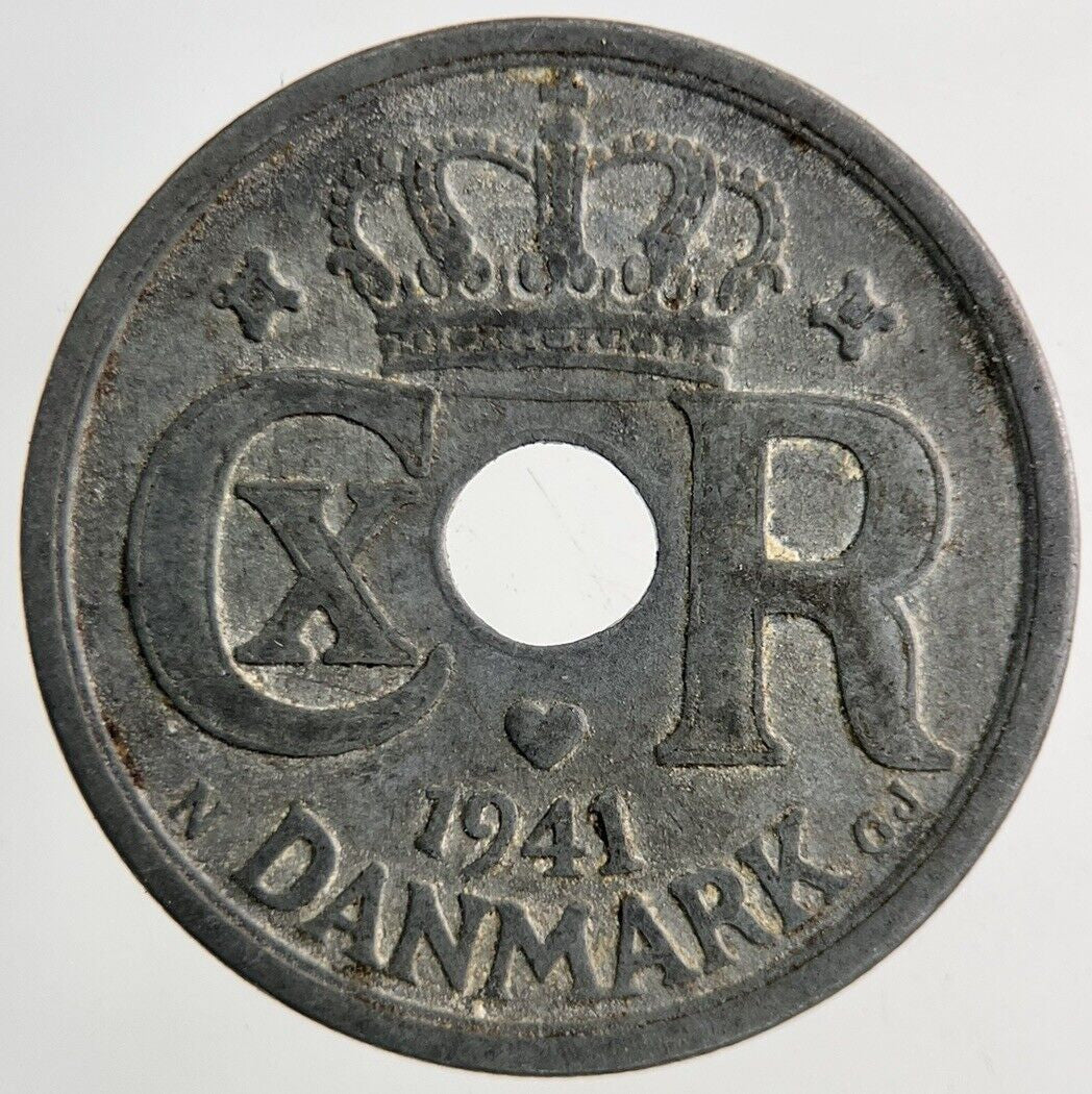 1941 Denmark 25 Ore Coin | Fine Collectable Grade