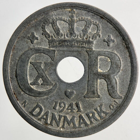 1941 Denmark 25 Ore Coin | Fine Collectable Grade