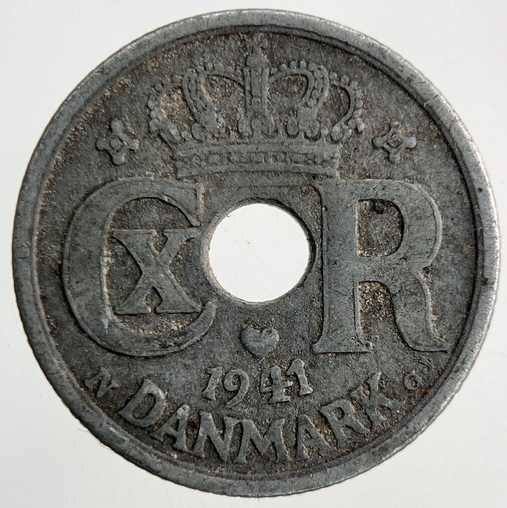 1941 Denmark 10 Ore Coin | Fine Collectable Grade