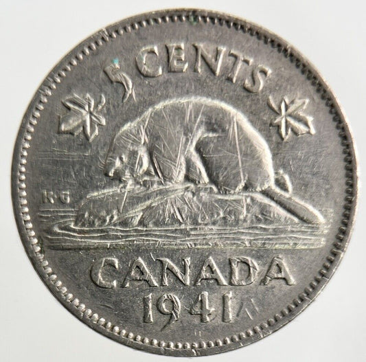 1941 Canada 5 Cents Coin | Collectable Grade