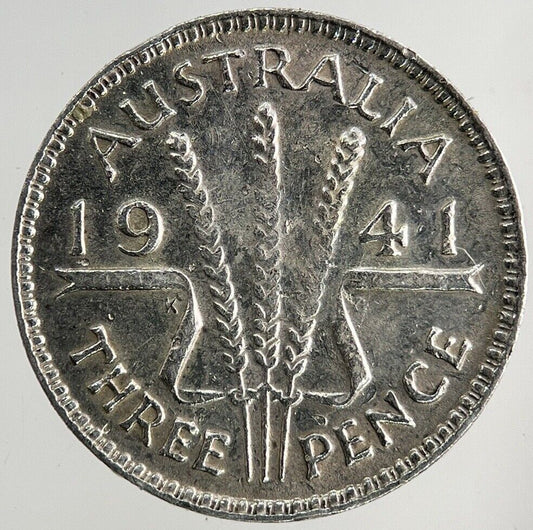 1941 Australia Threepence Silver Coin | Fine Collectable Grade