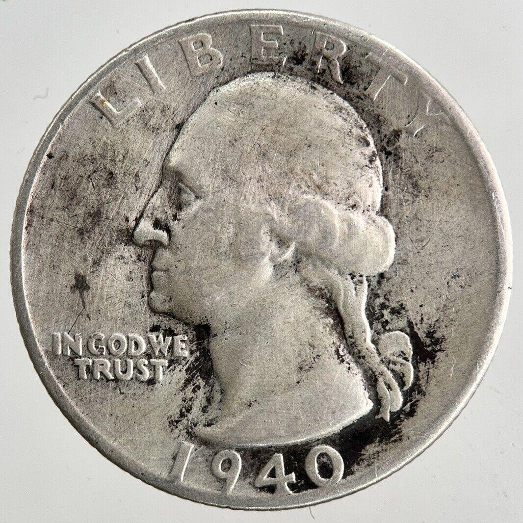 1940-S US USA Quarter Dollar Silver Coin | Fine Collectable Grade