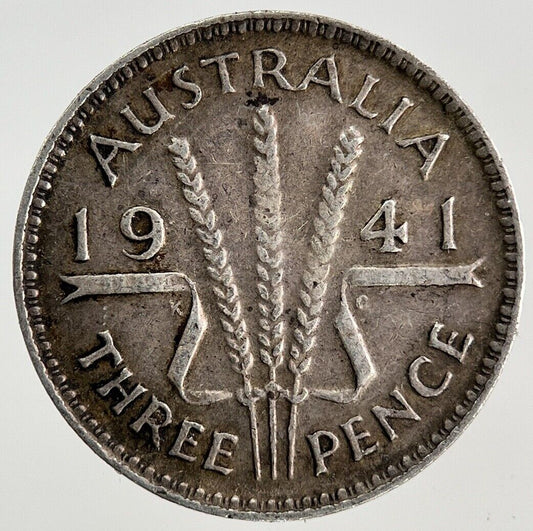 1941 Australia Threepence Silver Coin | Fine Collectable Grade