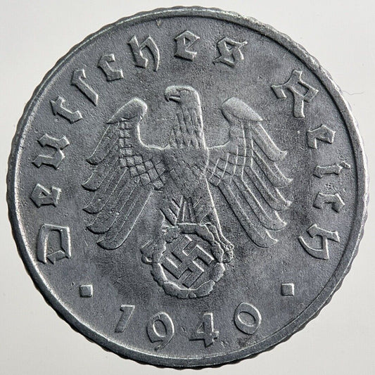1940-D Germany Nazi 5 Pfennig Coin | Fine Collectable Grade | a2316