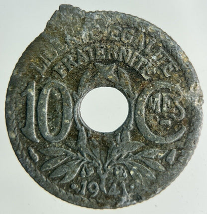 1941 France 10 Centimes Coin | Collectable Grade