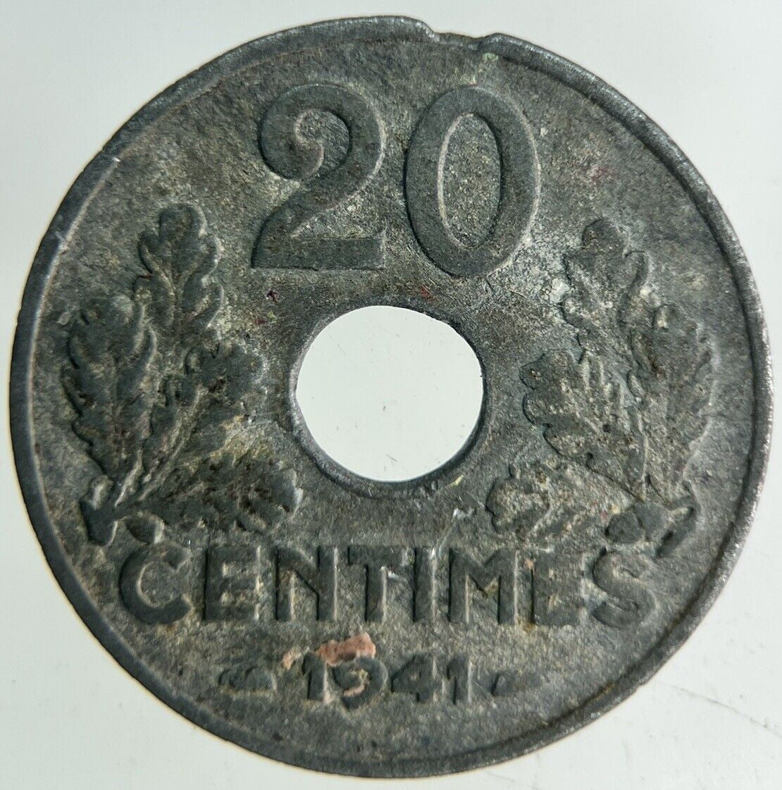 1941 France 20 Centimes Coin | Fine Collectable Grade