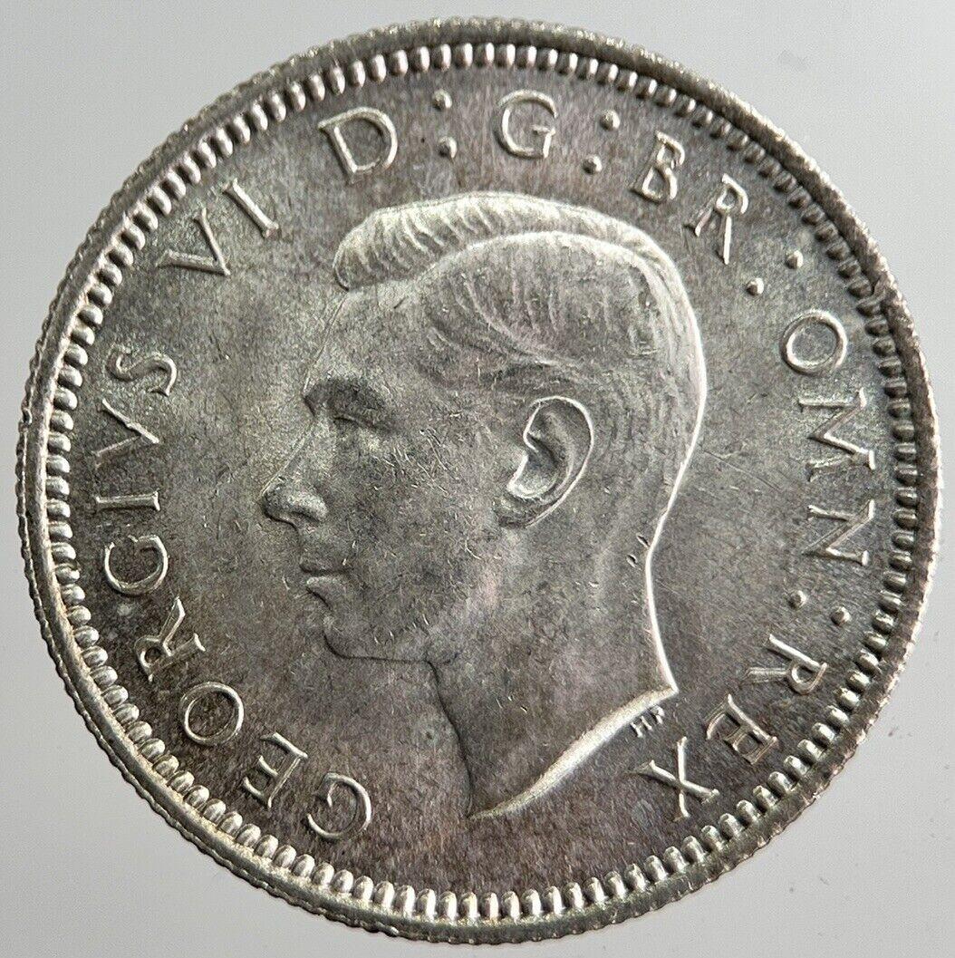 1941 George VI British Sixpence Silver Coin | Very High Grade | a8274