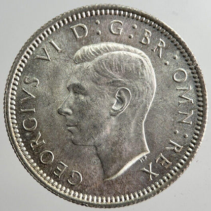 1941 George VI British Sixpence Silver Coin | Very High Grade | a8274