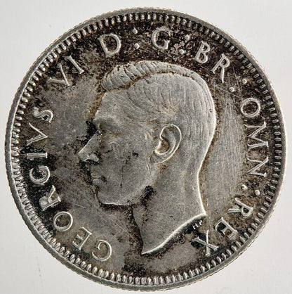 1941 George VI British One Shilling Silver Coin | Very High Grade | a6682