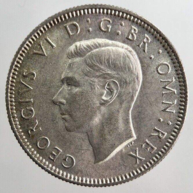 1941 George VI British One Shilling Silver Coin | Very High Grade | a8251