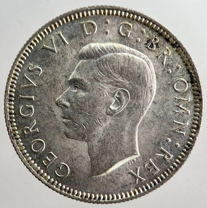 1941 George VI British One Shilling Silver Coin | Very High Grade | a8249