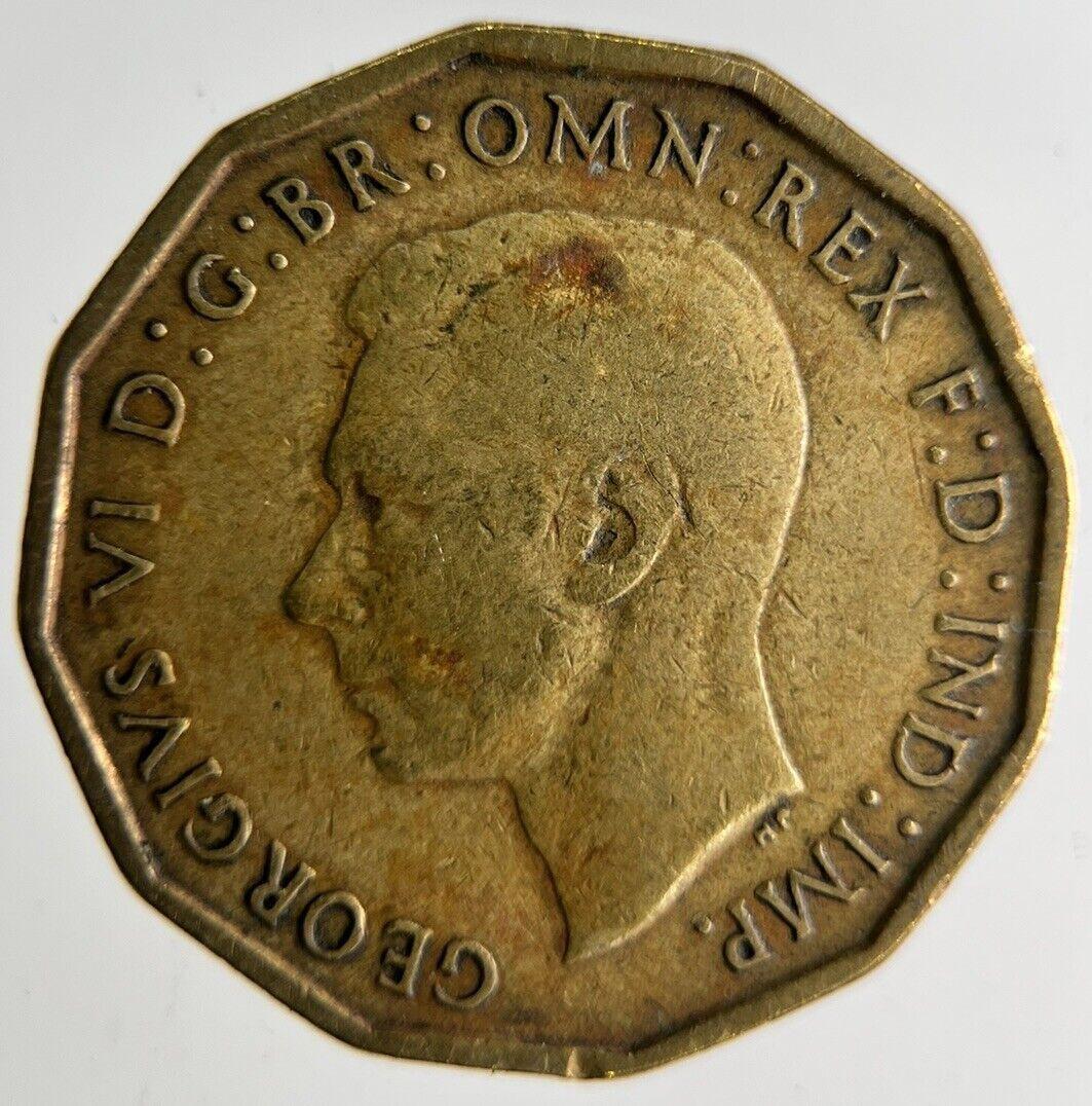 1941 George VI Brass Threepence Coin | Fine Collectable Grade