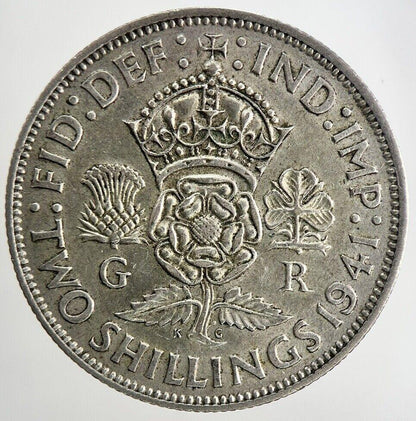1941 George VI Florin Silver Coin | Fine Collectable Grade