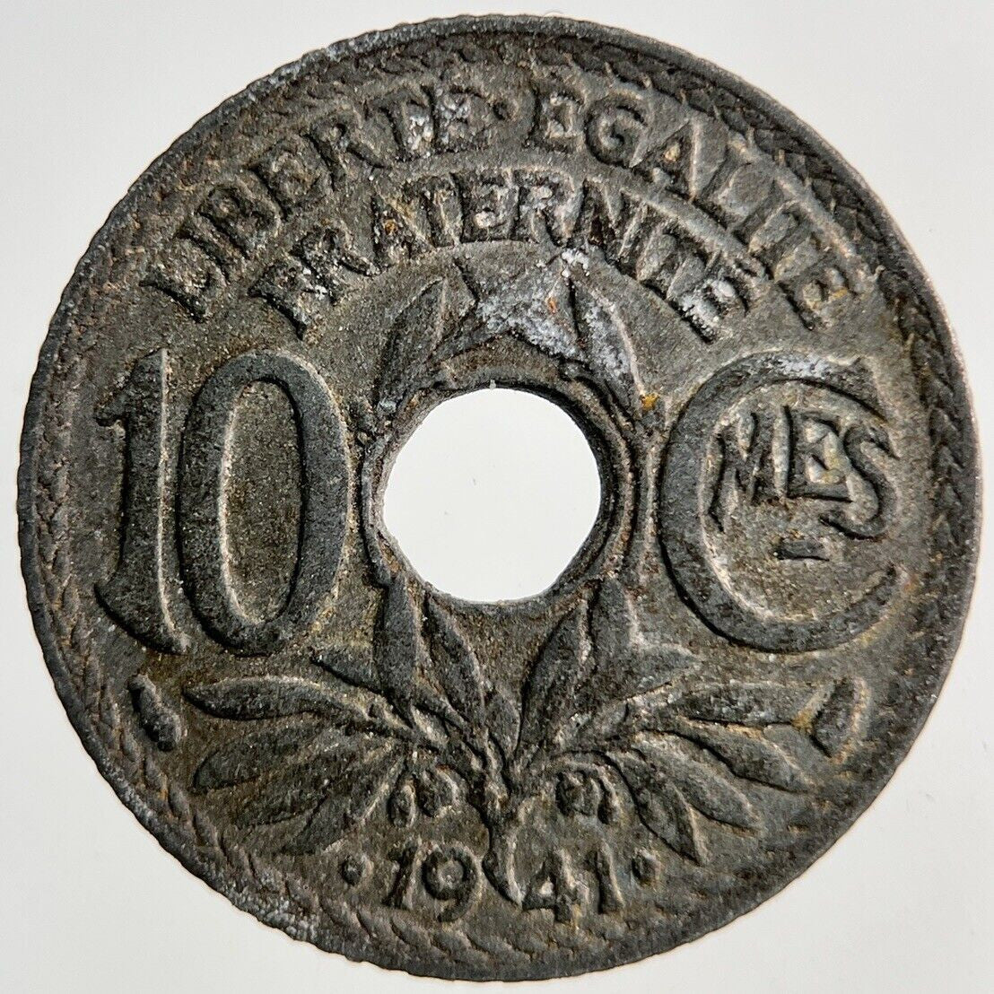 1941 France 10 Centimes Coin | Fine Collectable Grade