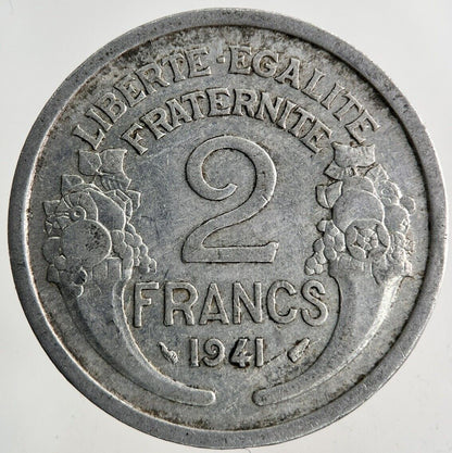 1941 France 2 Francs Coin | Fine Collectable Grade
