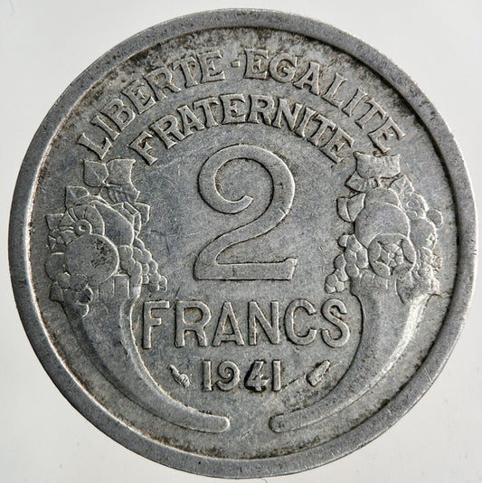 1941 France 2 Francs Coin | Fine Collectable Grade