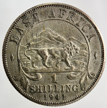 1941 East Africa One Shilling Silver Coin | Very High Grade