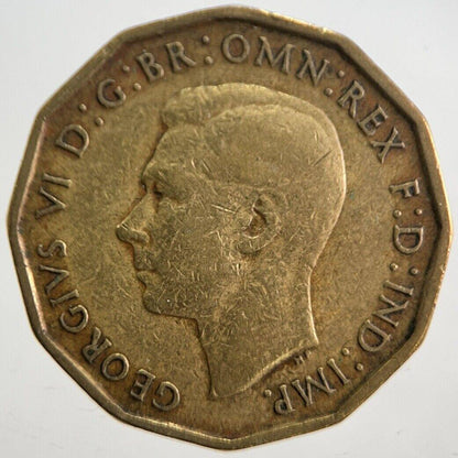1941 George VI Brass Threepence Coin | Fine Collectable Grade | a4693