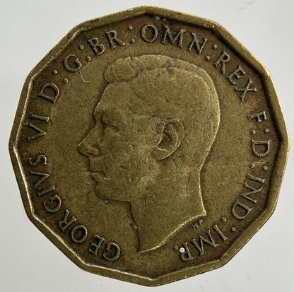 1941 George VI Brass Threepence Coin | Fine Collectable Grade