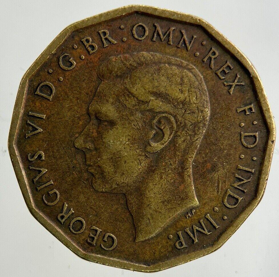 1941 George VI Brass Threepence Coin | Fine Collectable Grade