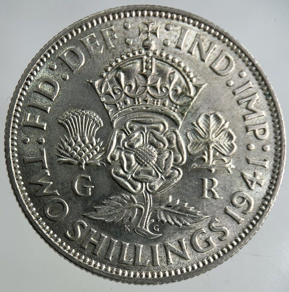 1941 George VI Florin Silver Coin | Fine Collectable Grade