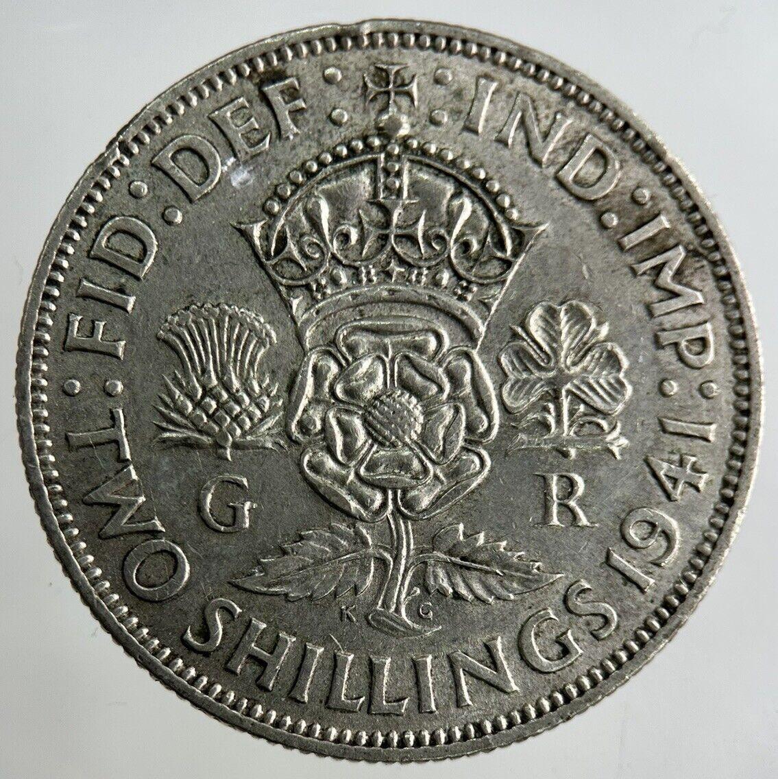 1941 George VI Florin Silver Coin | Fine Collectable Grade