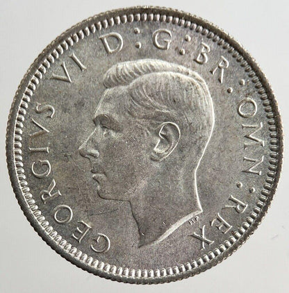 1941 George VI Sixpence Silver Coin | Very High Grade | a8155