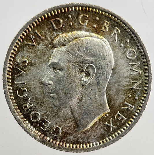 1941 George VI Sixpence Silver Coin | Very High Grade | a8156
