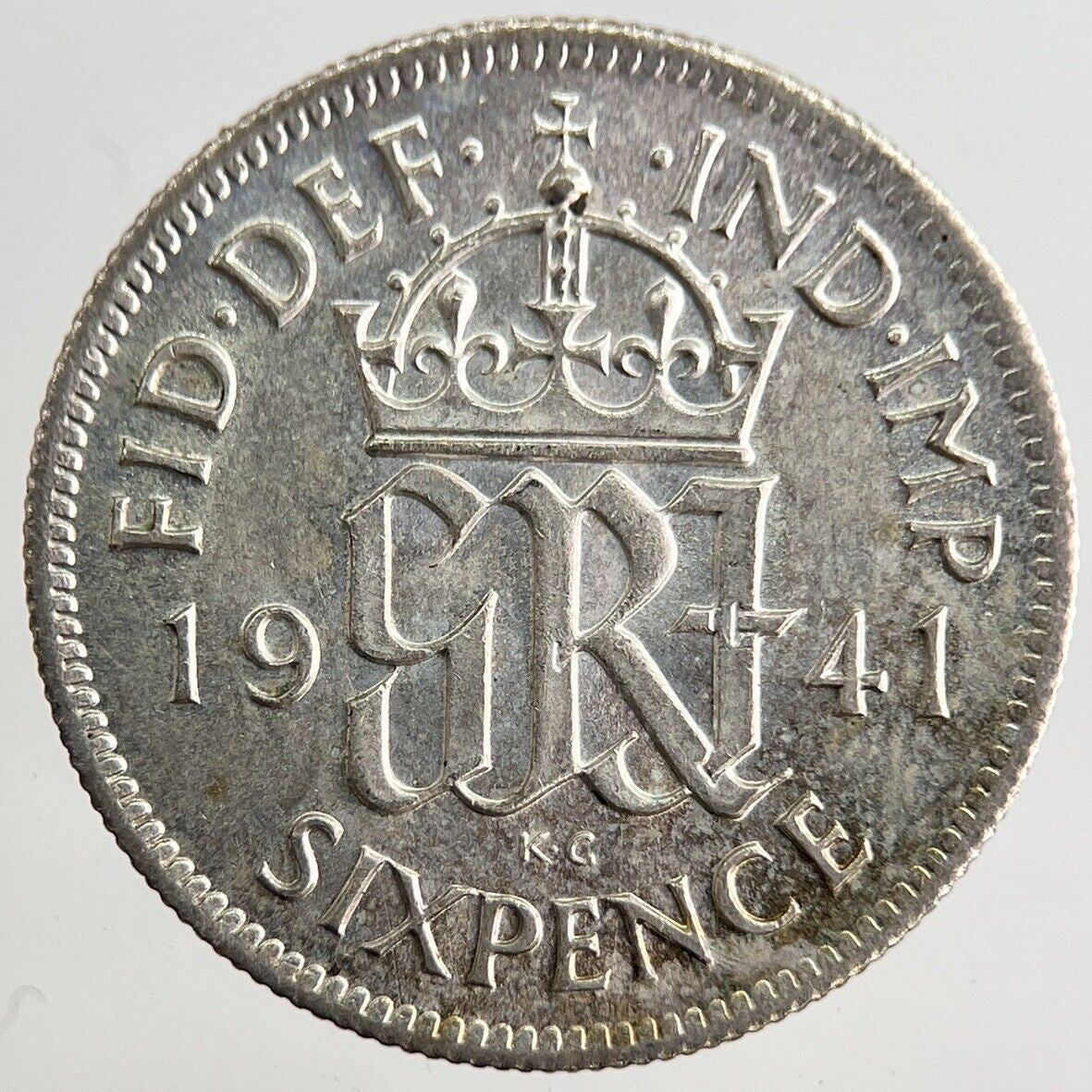 1941 George VI Sixpence Silver Coin | Very High Grade | a8158