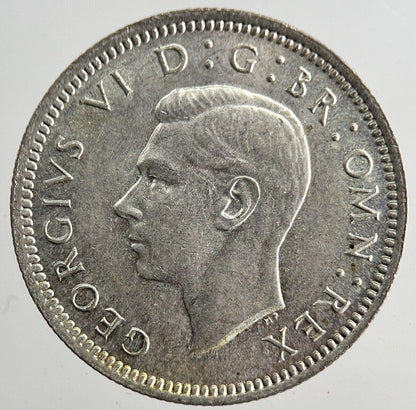 1941 George VI Sixpence Silver Coin | Very High Grade | a8158