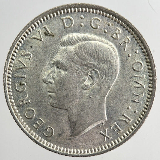 1941 George VI Sixpence Silver Coin | Very High Grade | a8159