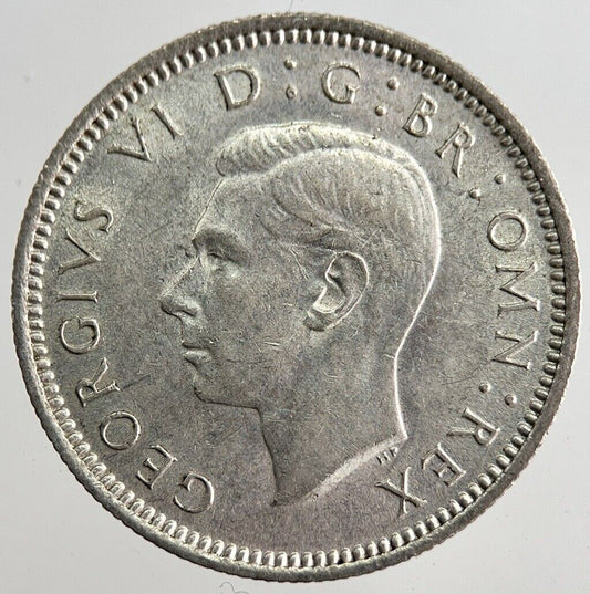 1941 George VI Sixpence Silver Coin | Very High Grade | a8161