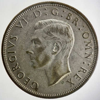 1941 George VI Half-Crown Silver Coin | Very High Grade