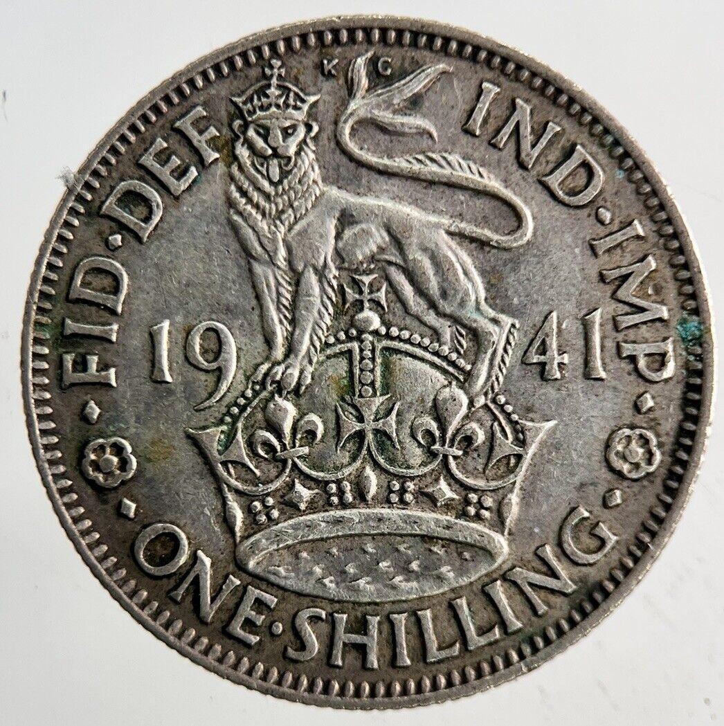 1941 George VI One Shilling Silver Coin | Fine Collectable Grade